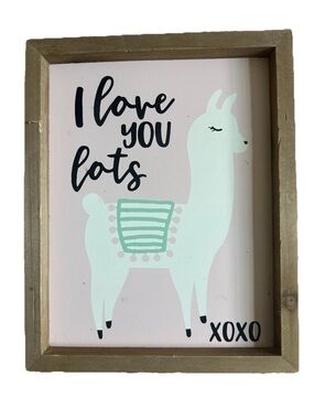 Hobby Lobby Pink Llama Wall Art